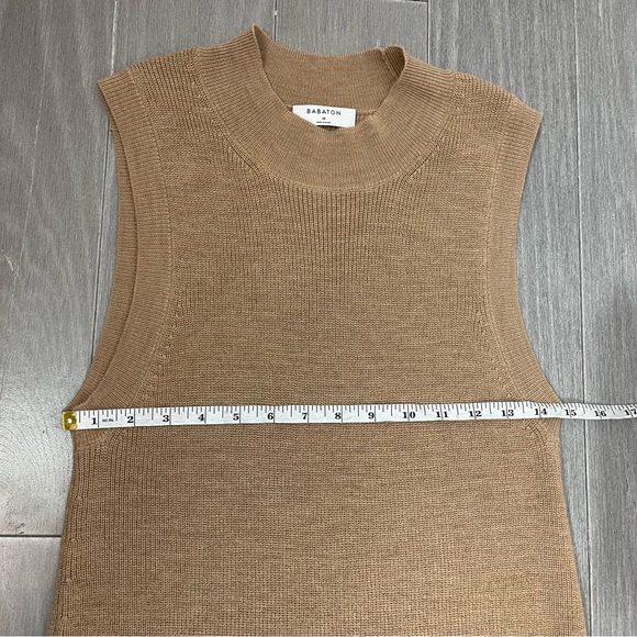 ARITZIA Babaton Aesthetica Dress Limited Edition Constant Camel Sweater Knit M - Picture 12 of 13